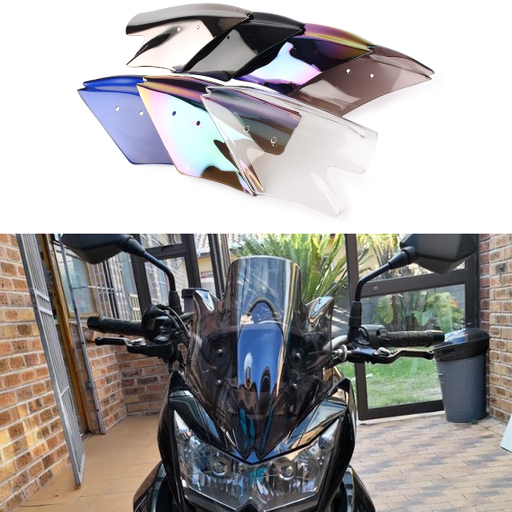 Kính Chắn Gió Bằng Nhựa ABS Hai Bọt Biển Dành Cho Xe Mô Tô Kawasaki Ninja Z1000 Z 1000 2007 2008 2009