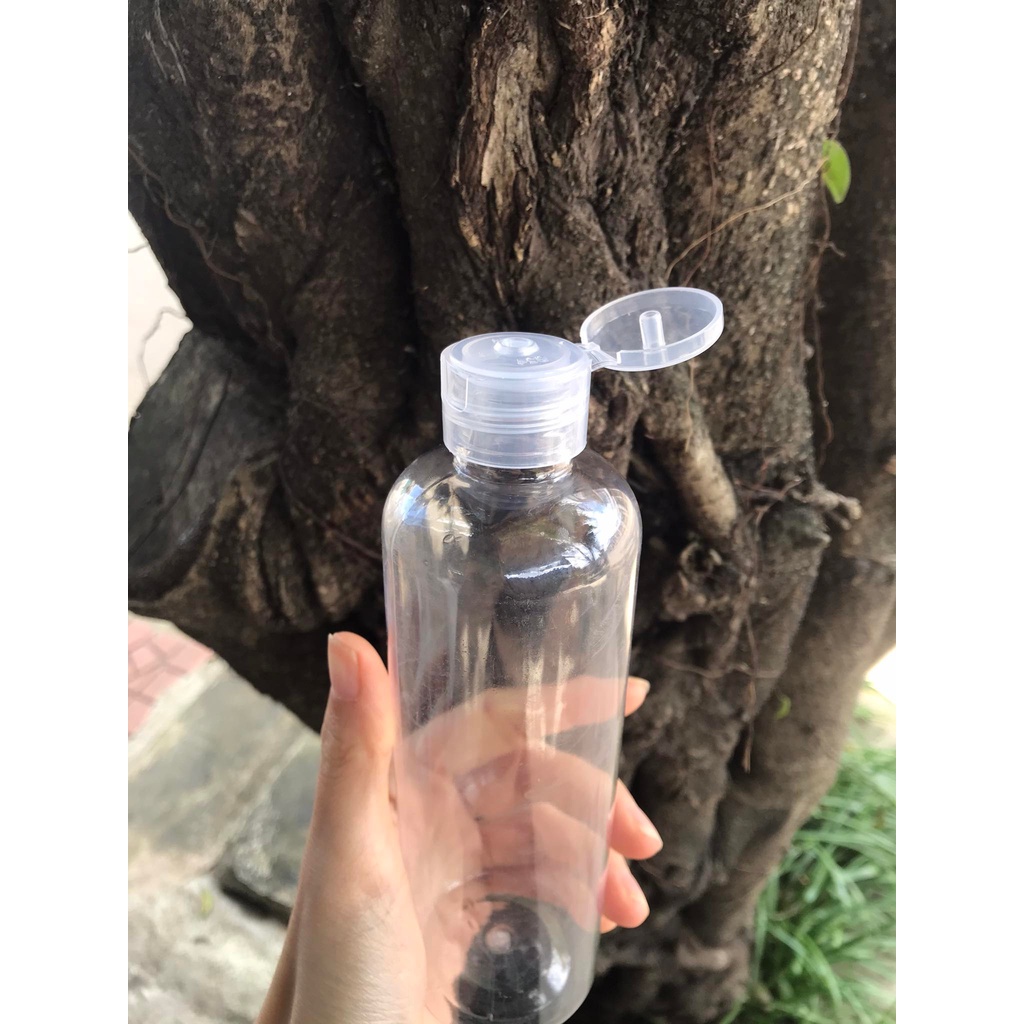 1 Chai nhựa pet trong nắp bật trắng, chai lọ hũ nhựa sang chiết mỹ phẩm đi du lịch, chai đựng gia vị