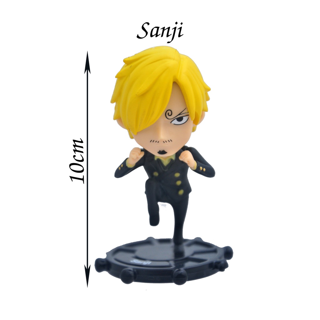 Mô hình các nhân vật trong One Piece 10cm (Luffy, Zoro, Sanji, Law, Râu Trắng và Doflamingo)