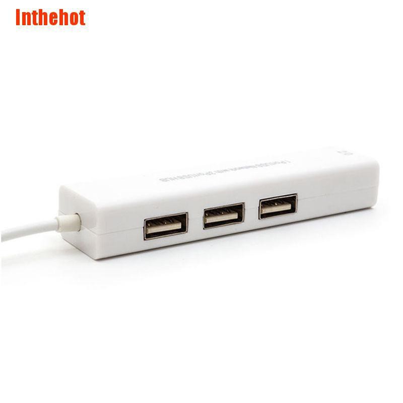 Bộ chuyển đổi 3 cổng USB 2.0 sang Lan/Rj45 Ethernet tiện lợi | BigBuy360 - bigbuy360.vn