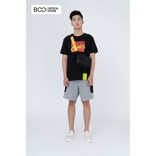  Áo Thun BOO Nam Dáng Basic 100%Cotton Cao Cáp In Hinh Marvel Comic