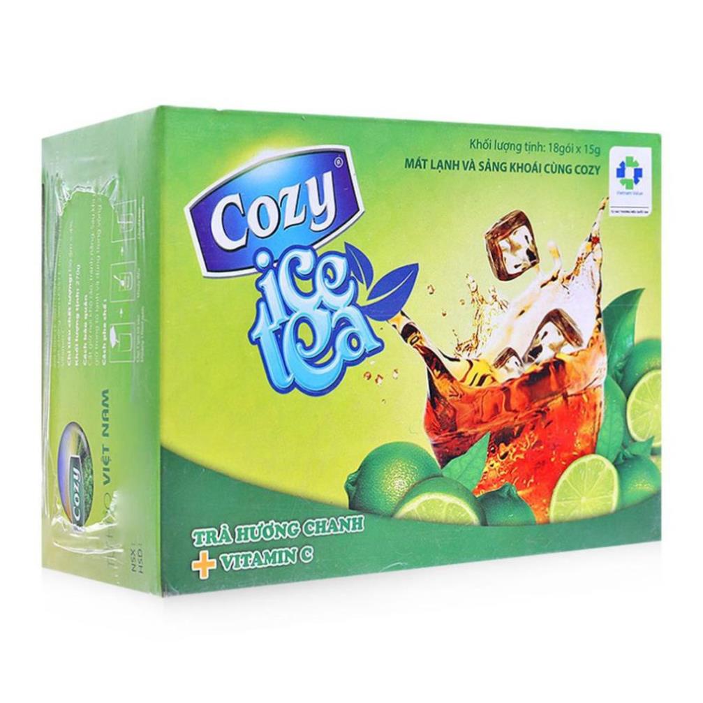 Trà Cozy Ice Tea hương Đào /cozy ice tea chanh Chanh /ice tea sâm Bí Đao/ice tea vải