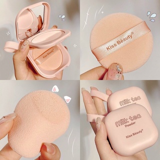 Phấn phủ siêu che khuyết điểm kiss beauty milk tea powder