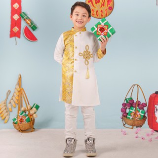 Áo dài tết 2021 cho bé trai, bé gái ADU03