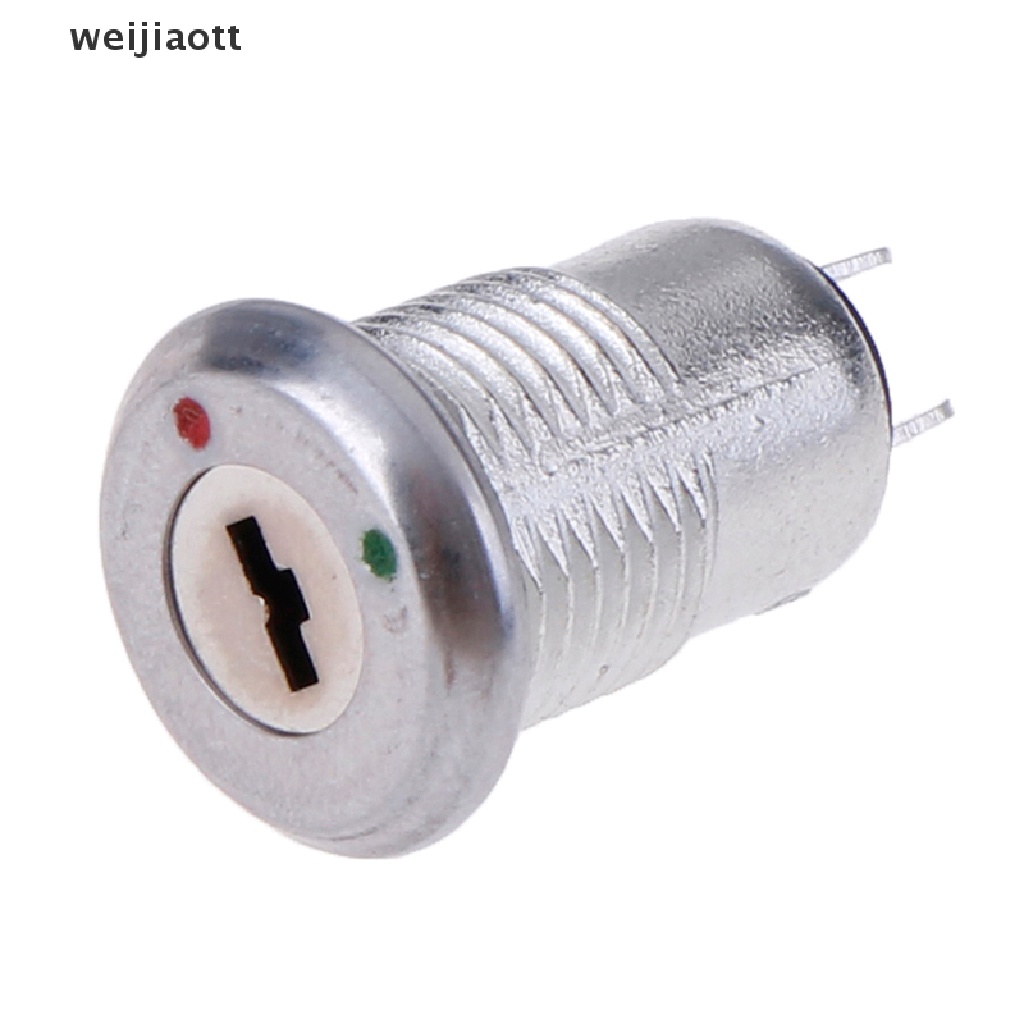 weijiaott 1pc 12mm Mini Key Switch ON/OFF Lock Switch KS-02 KS02 Electronic Switch 3A 250V WT