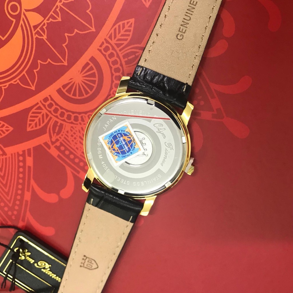 Đồng hồ nam mặt kính sapphire Olym Pianus OP130-07 OP130-07MK-GL đen