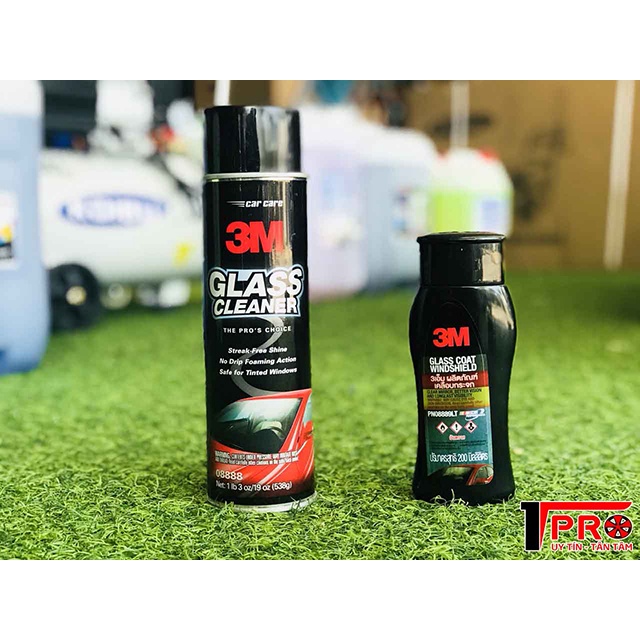 Combo 2 Lọ Tẩy Rửa Kính Xe Và Chống Bám Nước Trên Kính 3M