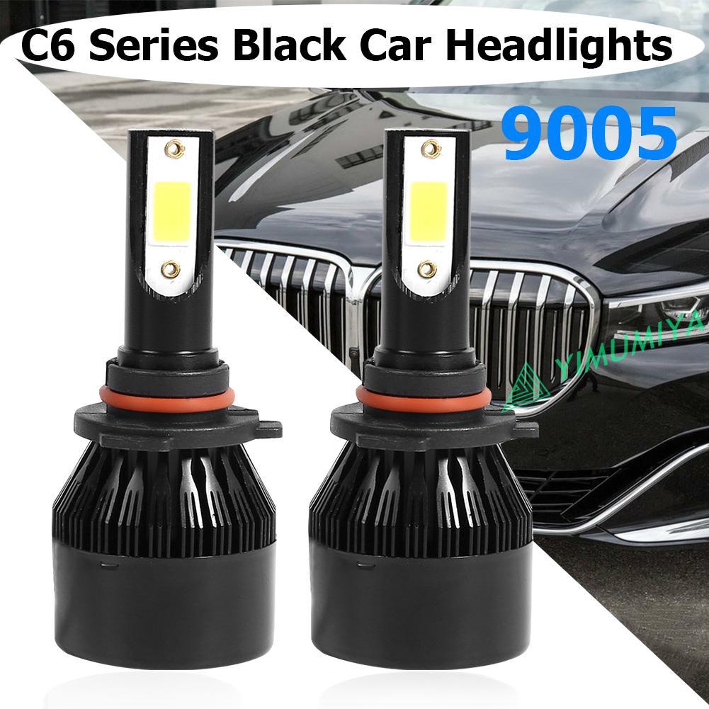 YI 2pcs C6 LED Car Headlight Bulb H1 H3 H4 H7 H11 9005 9006 36W COB Headlamps