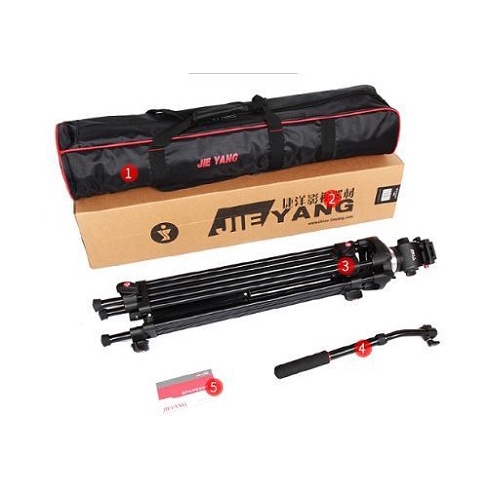 CHÂN MÁY QUAY TRIPOD CHUYÊN NGHIỆP JIEYANG JY0508A ĐẦU BALL HEAD