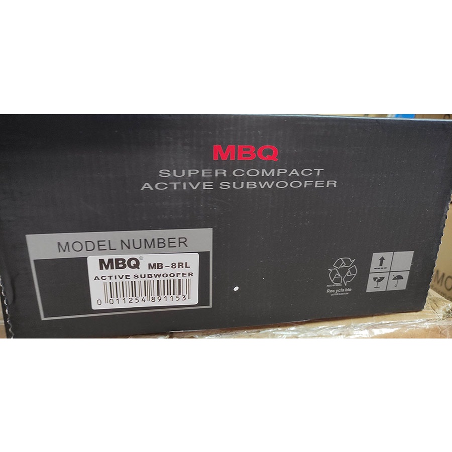 Loa Sub Ô tô, Loa Sub MBQ AW 800E, MBQ AW 800DR, MBQ MB 8RL, Bass 8 180W(90Wx2) 5.8 kg