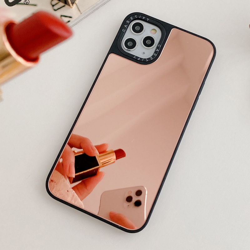 Ốp Điện Thoại Chống Sốc Tráng Gương Cho iPhone 14 13 12 11 Pro MAX Mini X XR XS MAX 8 7 Plus Chống Rơi