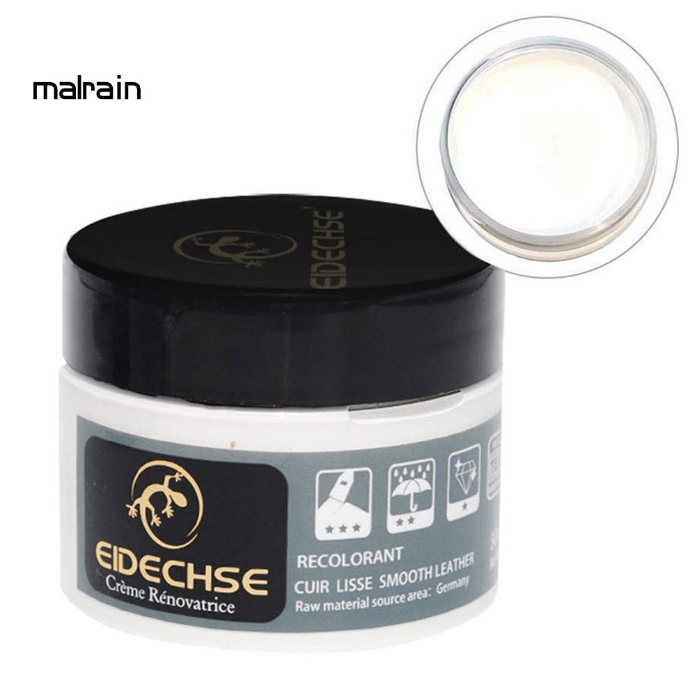 Mal Faux Leather Repair Cream Paste Shine Polish Care for Car Seat Couches Shoes