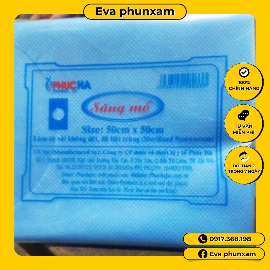 Săng mổ 50x50 tiệt trùng không lỗ dùng 1 lần