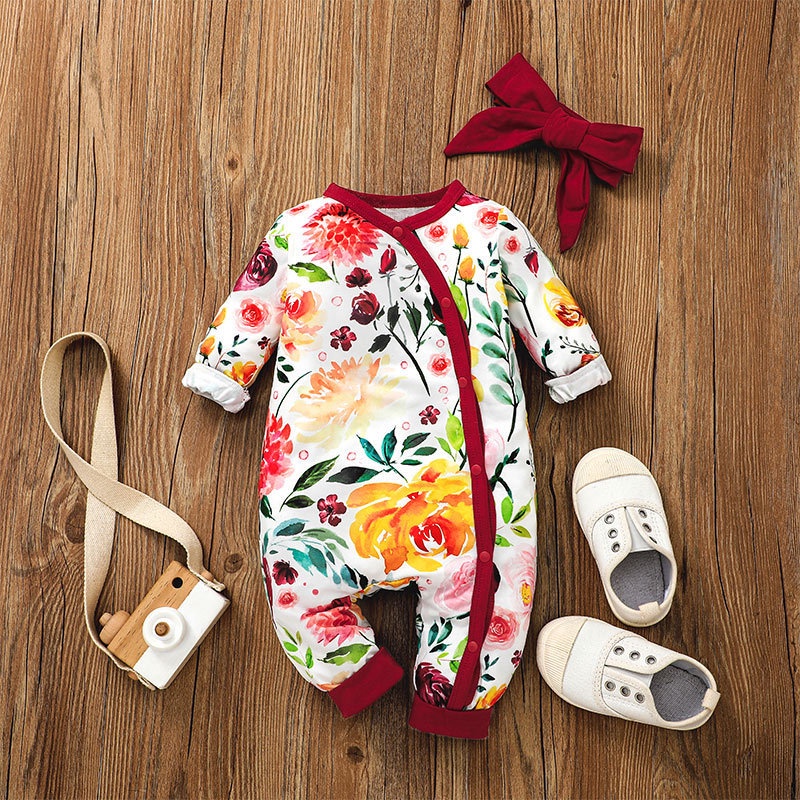 Body bé trai bé gái bộ đồ sơ sinh từ 0 đến 24 tháng bodysuit liền thân cotton mùa hè dài tay quần áo cho bé trẻ em