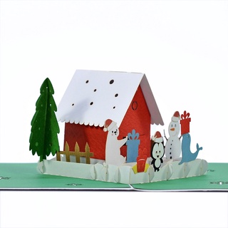 NHIỀU MẪU - Thiệp 3D Christmas, Noel, Giáng Sinh, thiệp nổi 3D handmade pop-up card, thiệp nổi HMG