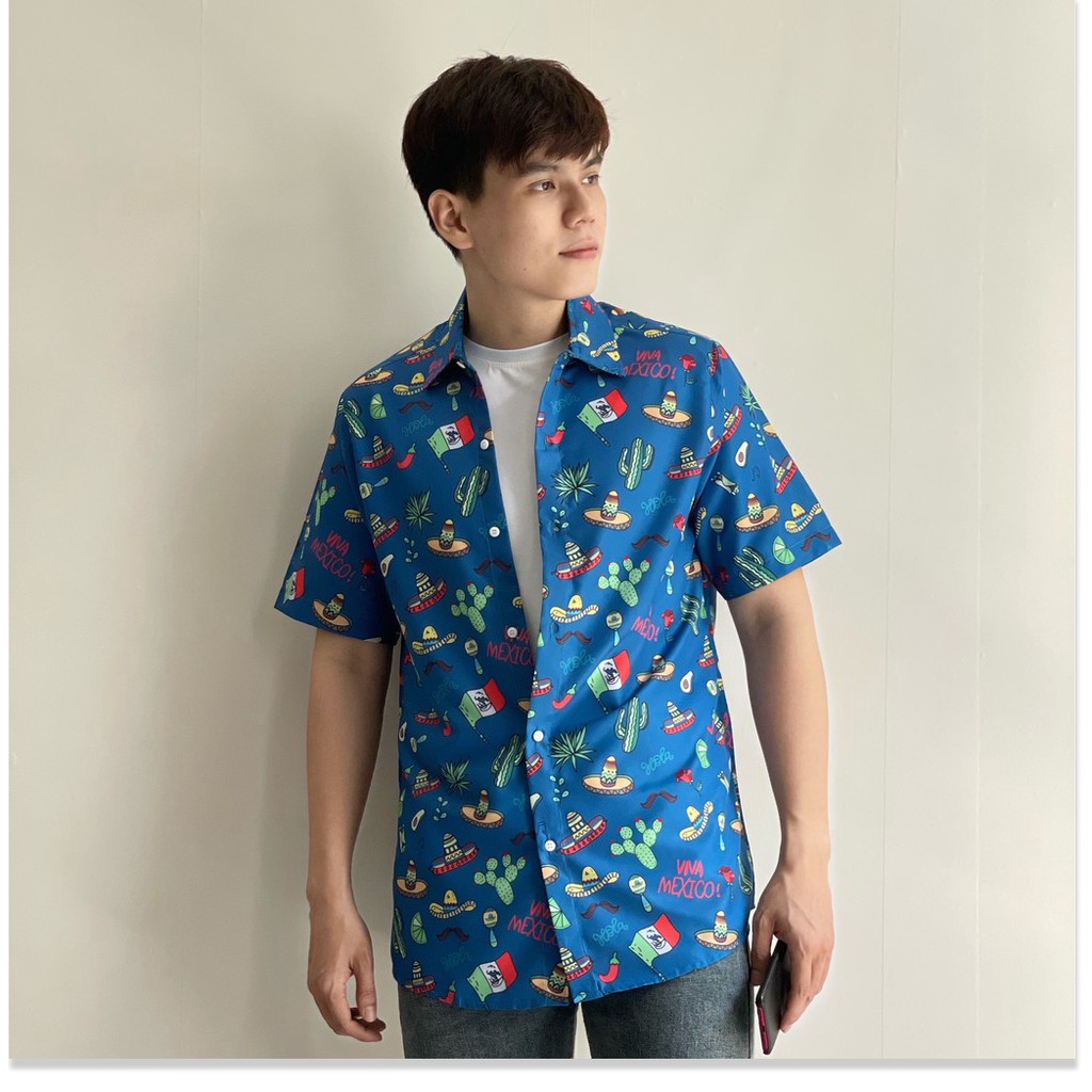 ÁO SƠ MI NAM NỮ, THIẾT KẾ HỌA TIẾT SIÊU NGẦU,CHẤT LIỆU VÃI THOÁNG MÁT KHÁNH AN STORE