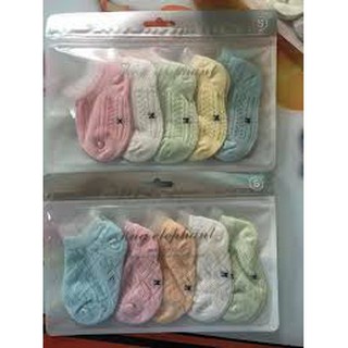 (Chào bạn) set 5 đôi tất lưới cho bé quá rẻ
