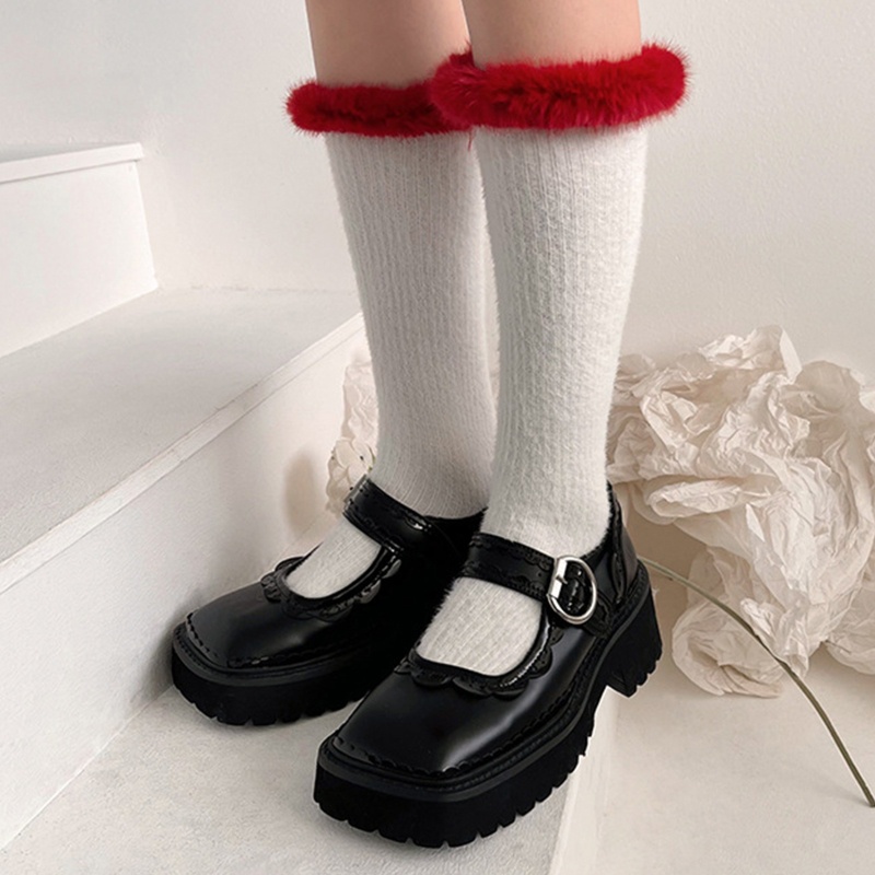 1 Đôi Tất Chân Cao Qua Gối Phong Cách Lolita Ngọt Ngào Cho Nữ