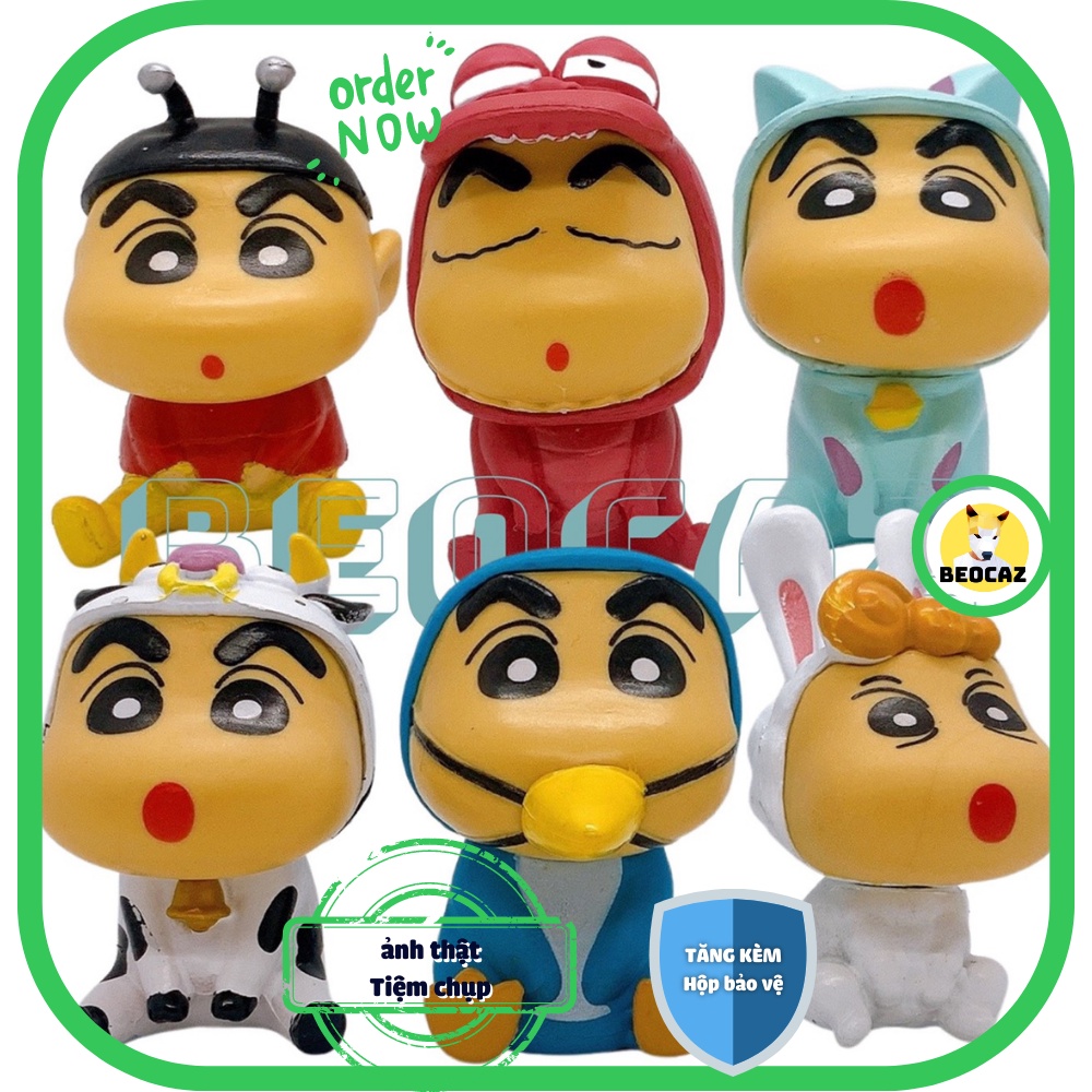 Mô hình Shin Shinosuke Cậu bé bút chì Shin Chan mini dễ thương bền màu chất liệu an toàn Đồ chơi Beocaz