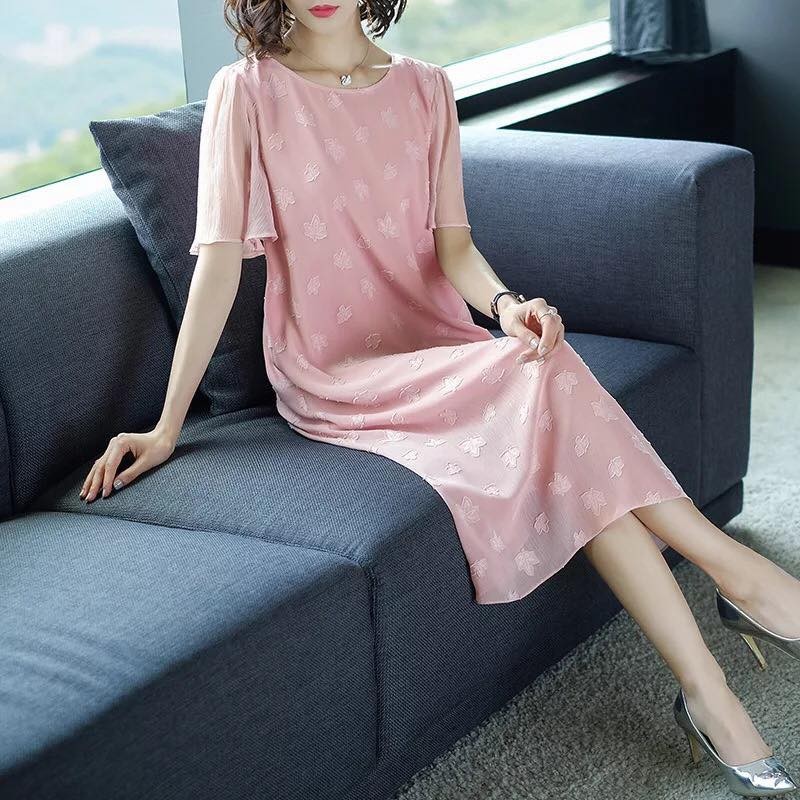XL083 - Đầm suông tay cánh  tiên nữ chất chiffon cao cấp hàng nhập