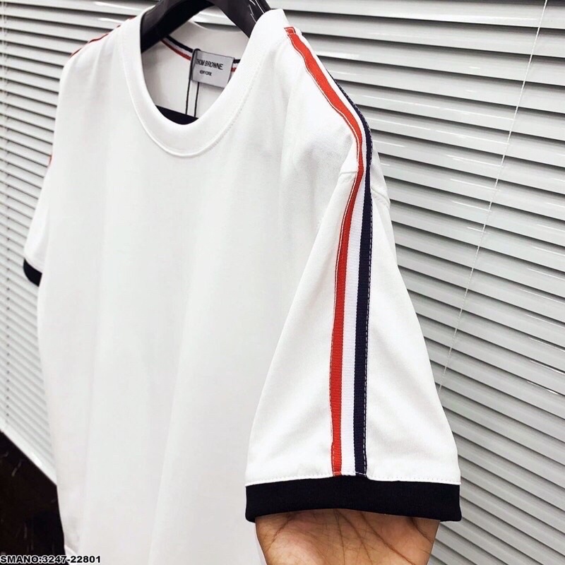 Áo Phông THOM Cao Cấp Kẻ Viền Tay Trẻ Trung