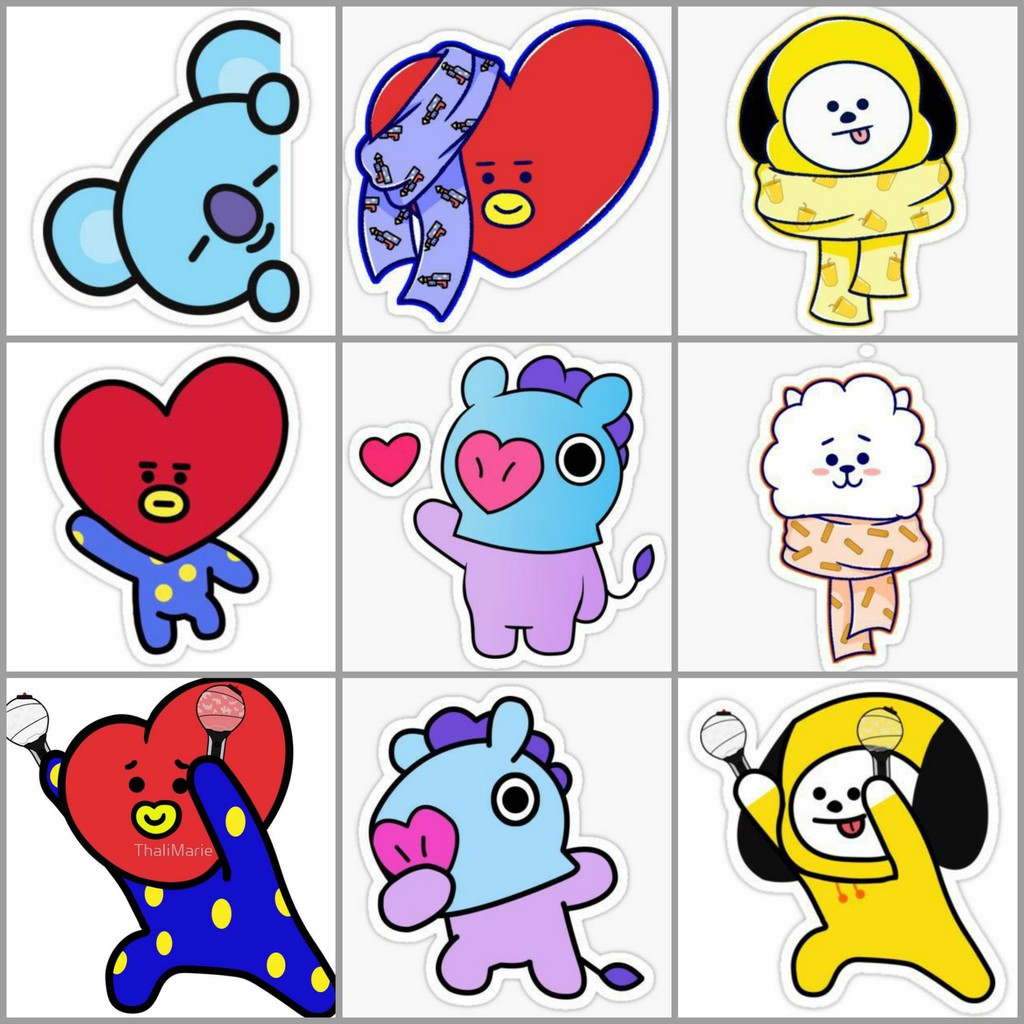 UNISEX - SET QUẦN ÁO IN HÌNH NHÓM BTS - SET QUẦN ÁO IN HÌNH BT21