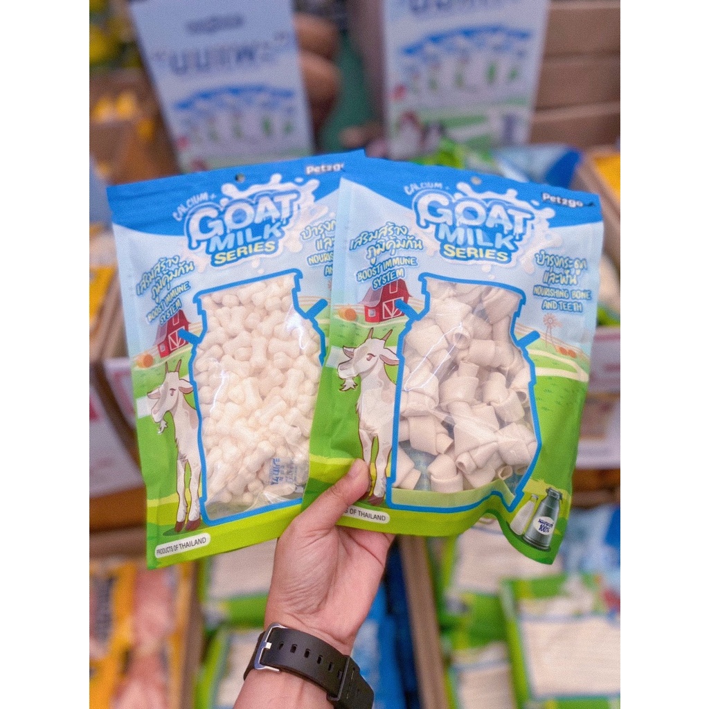 [500g] Kẹo sữa dê Pet2Go chính hãng Thái Lan cho chó từ 3 tháng tuổi