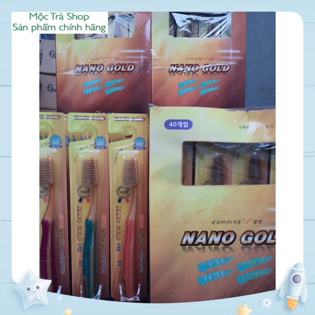 NHẬP KHẨU CHÍNH HÃNG - Bàn Chải đánh răng sợi NaNo Gold Clean Hàn Quốc