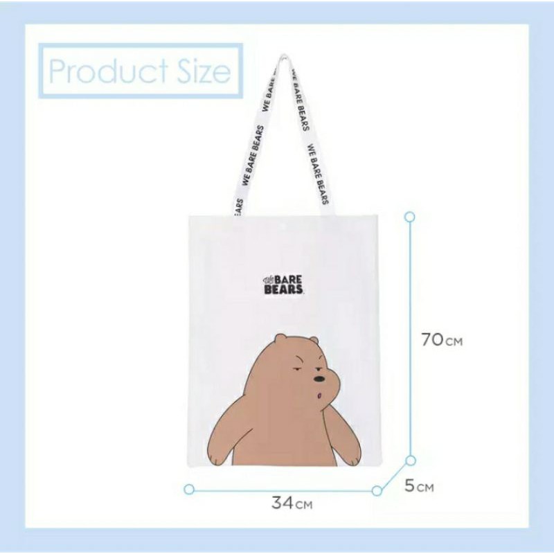 Totebag Miniso We Bare Bears