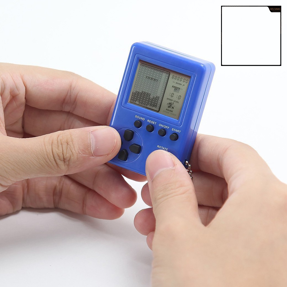 HEL ·  Mini Portable Keychain Pendant Tetris Game Console Retro Classic Gaming Machines