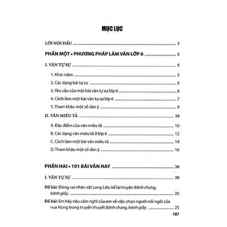 Sách: 101 Bài Văn Hay Lớp 6 (Tái Bản)