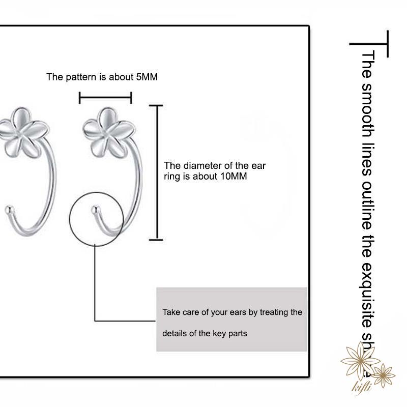 【kifli】Bông tai dạng vòng mini kiểu dáng đơn giản thời trang cho nữ