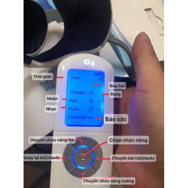 Máy Massage Đầu Và Mắt Hàn Quốc Thế Hệ Mới . Máy Mới Siêu Bền