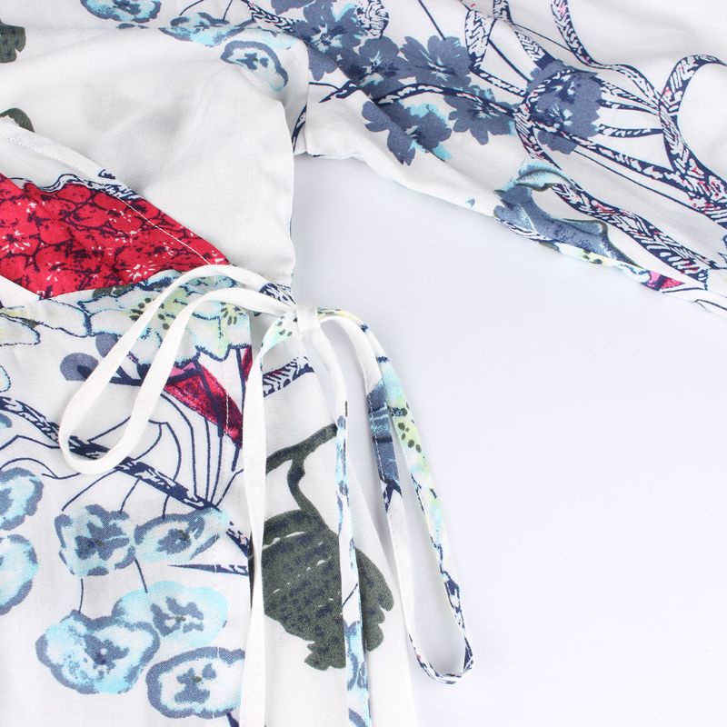 Đầm Dự Tiệc Tay Dài Cổ Chữ V Plus Size Thời Trang 2019 Cho Nữ