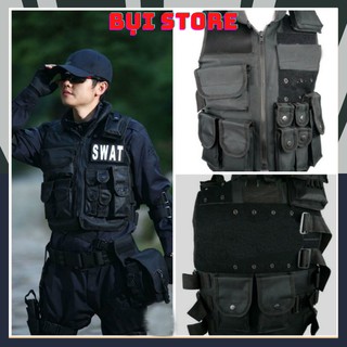 Áo giáp swat bảo hộ xe máy - áo giáp đi phượt phong cách lính mỹ