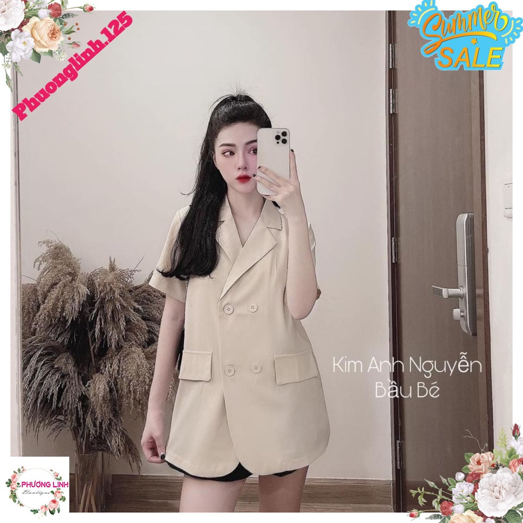 ÁO VEST 4 KHUY  TAY CỘC