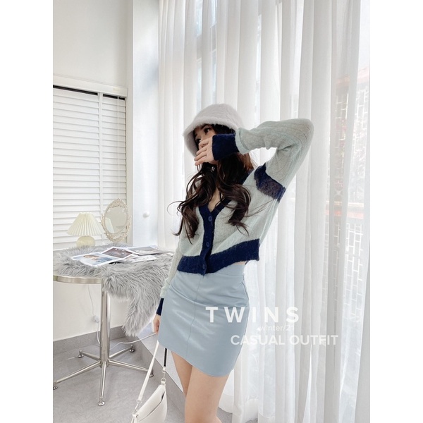 Chân váy da basic Julia 1802