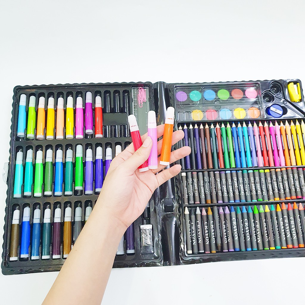 Đồ Chơi Bộ Bút Chì Màu Vẽ 150 Chi Tiết Cho Bé Họa Cụ Mỹ Thuật Phù Hợp Với Học Sinh Tiểu Học