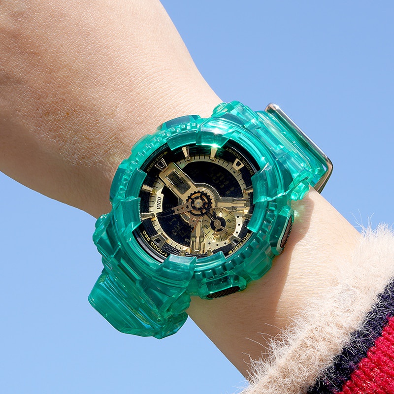 Bộ Dây Đeo TPU Trong Suốt Chống Nước + Ốp Bảo Vệ Cho Đồng Hồ Thể Thao CASIO G-SHOCK GA110 GA120 GA140