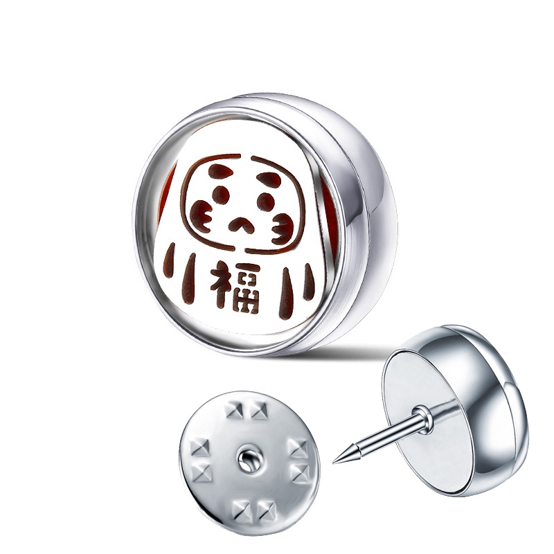 Khuy Măng Sét Khuếch Tán Tinh Dầu 12mm Bằng Thép Không Gỉ Kèm 1 Hộp 10 Miếng Đệm