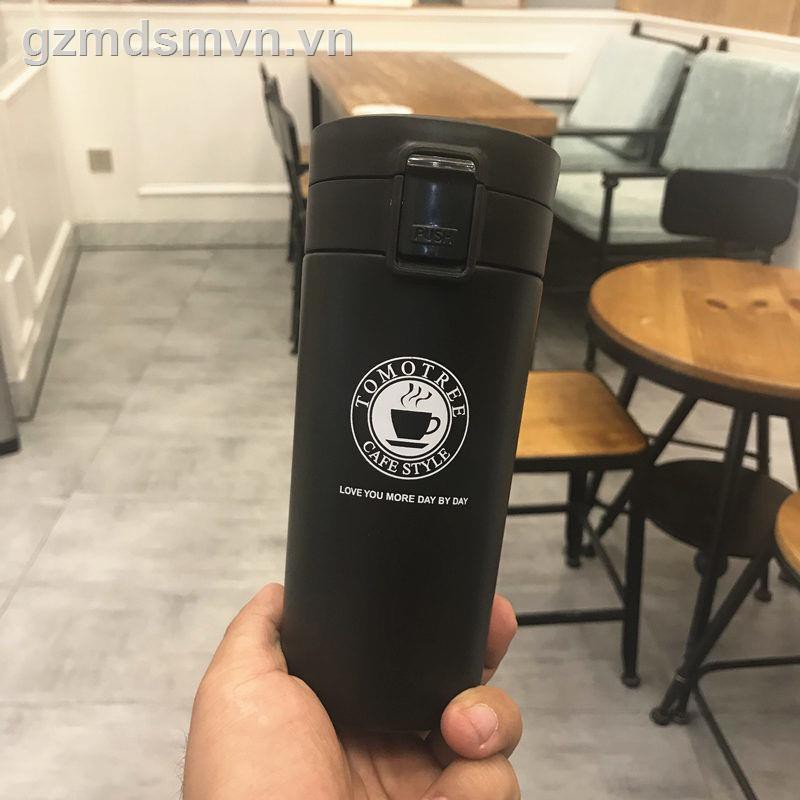 STARBUCKS Bình Nước Inox Giữ Nhiệt In Họa Tiết Starbuck Sáng Tạo