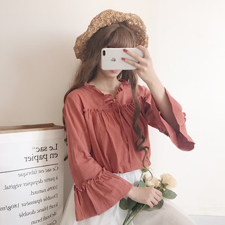 [order] Áo bèo tay loe tiểu thư Ulzzang