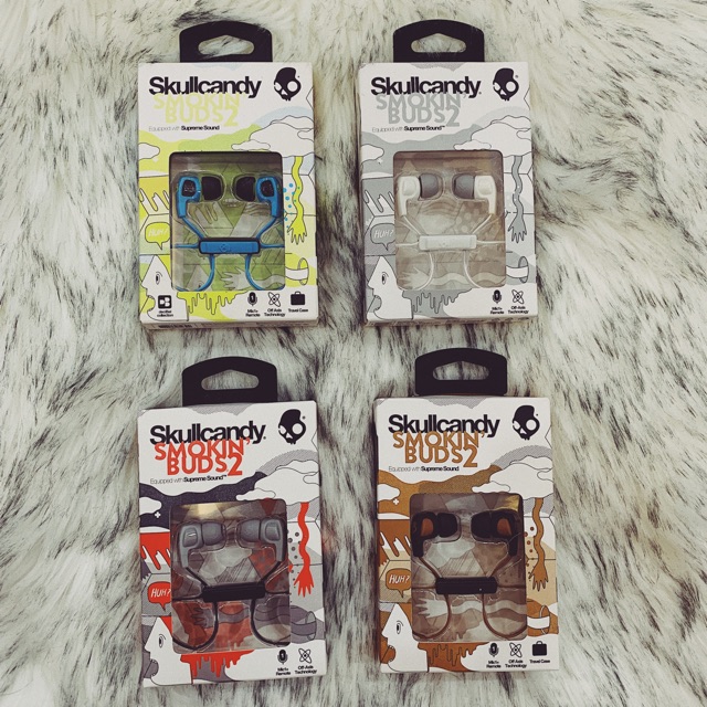 Tai nghe dây có mic Skullcandy Smokinbuds 2 new fullbox