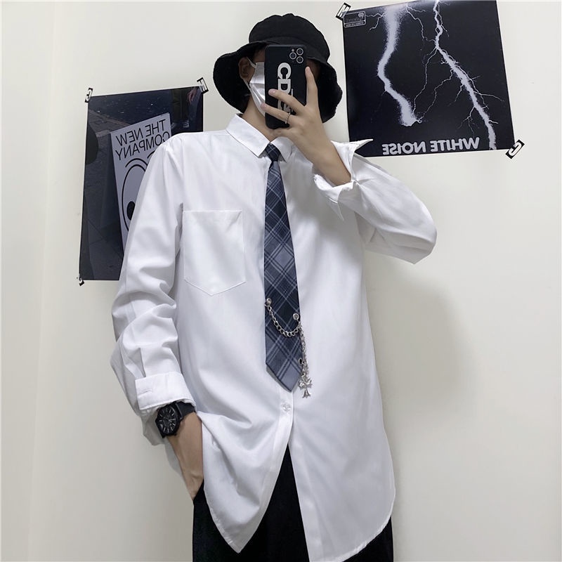 Cà Vạt Họa Tiết Ca Rô Phong Cách punk Hàn Quốc Dành Cho Nam Nữ