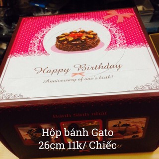 Hộp Giấy Bánh Gato 26cm