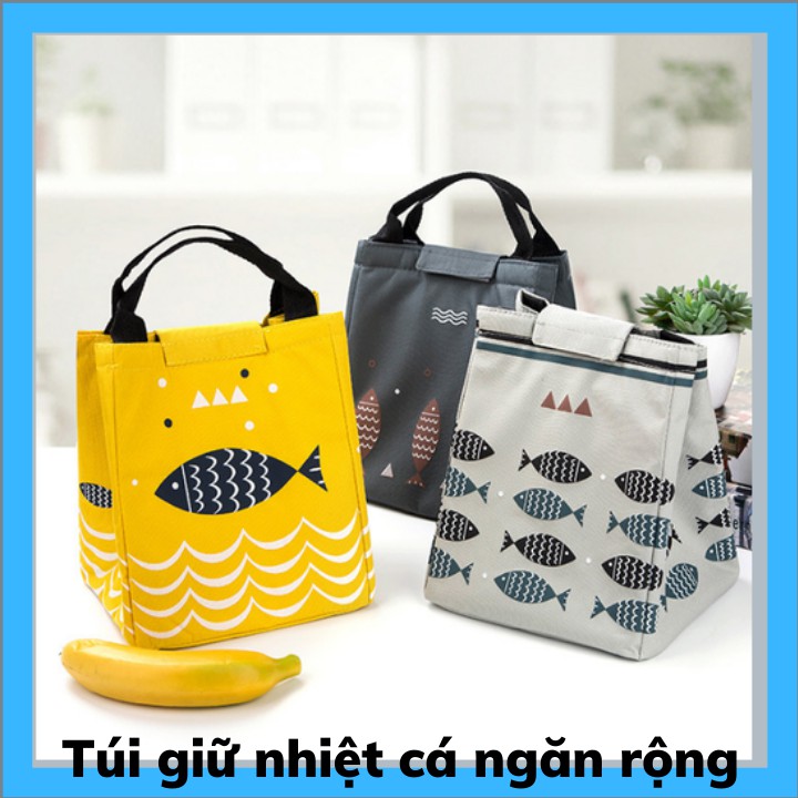 Túi giữ nhiệt đựng đồ ăn tiện dụng có quai xách