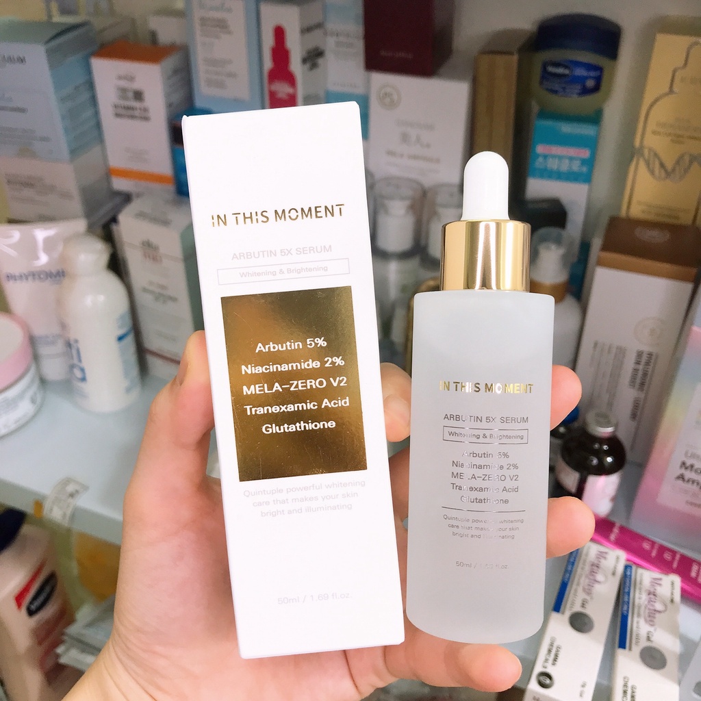 Serum làm trắng và sáng da Arbutin 5X Mela-Zero V2 In This Moment 50ml Hàn Quốc
