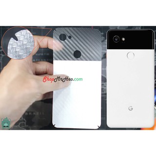 Skin Dán Mặt Sau Lưng Vân 3D Google Pixel 2 - Pixel 2 XL - Carbon, Nhám, Hình hộp, Vân Da