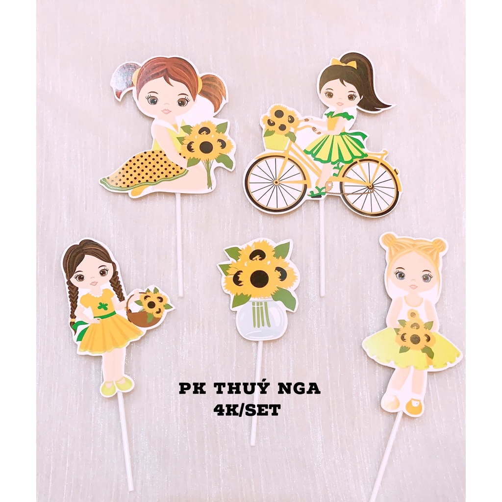 10 set cắm giấy 6 em bé -HD