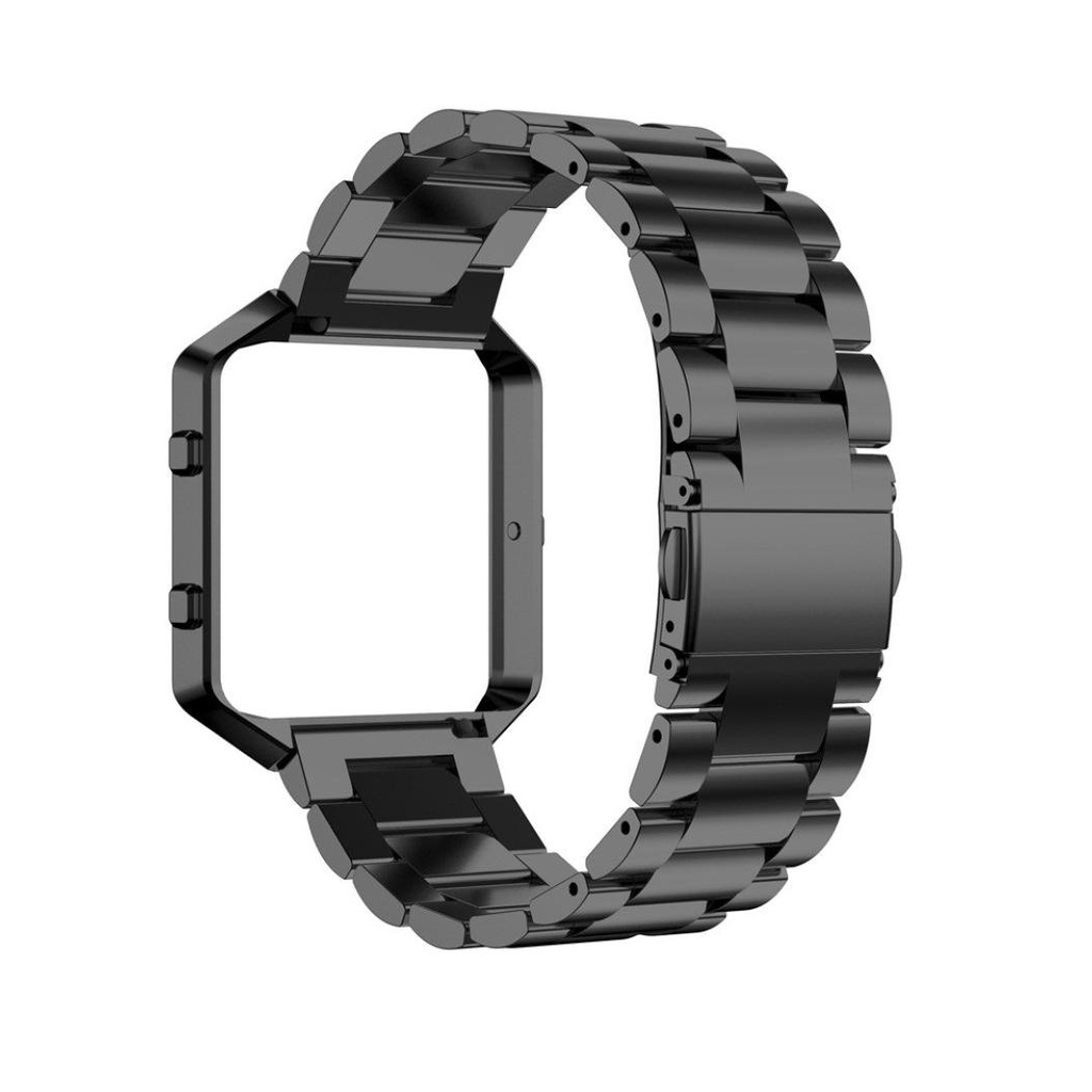 [Combo 2in1] Dây Thép Kiểu Hạt Sang Trọng Kèm Khung Dành Cho Fitbit Blaze